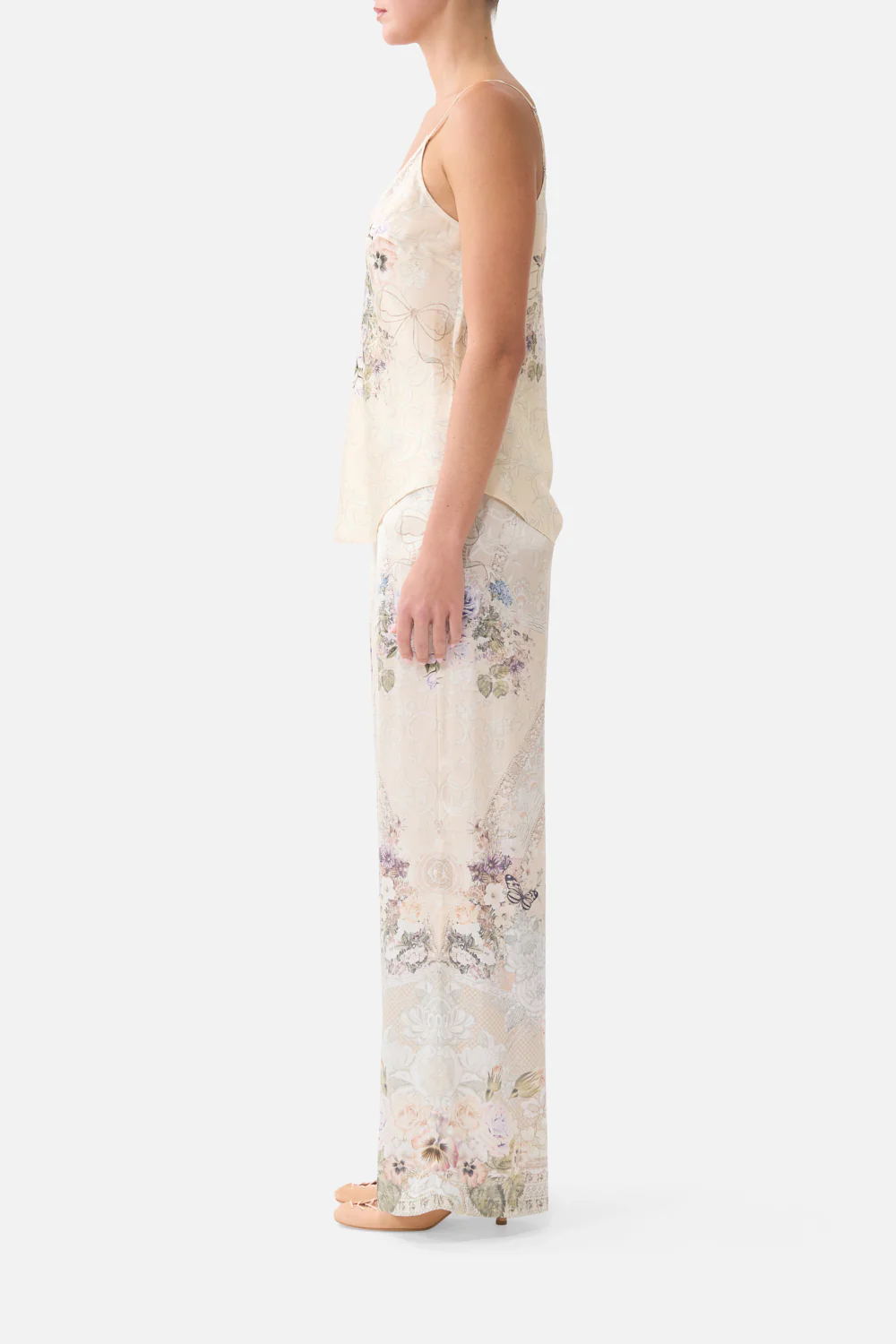 MINIMAL WIDE LEG PANT LACED WITH LOVE - Image 4