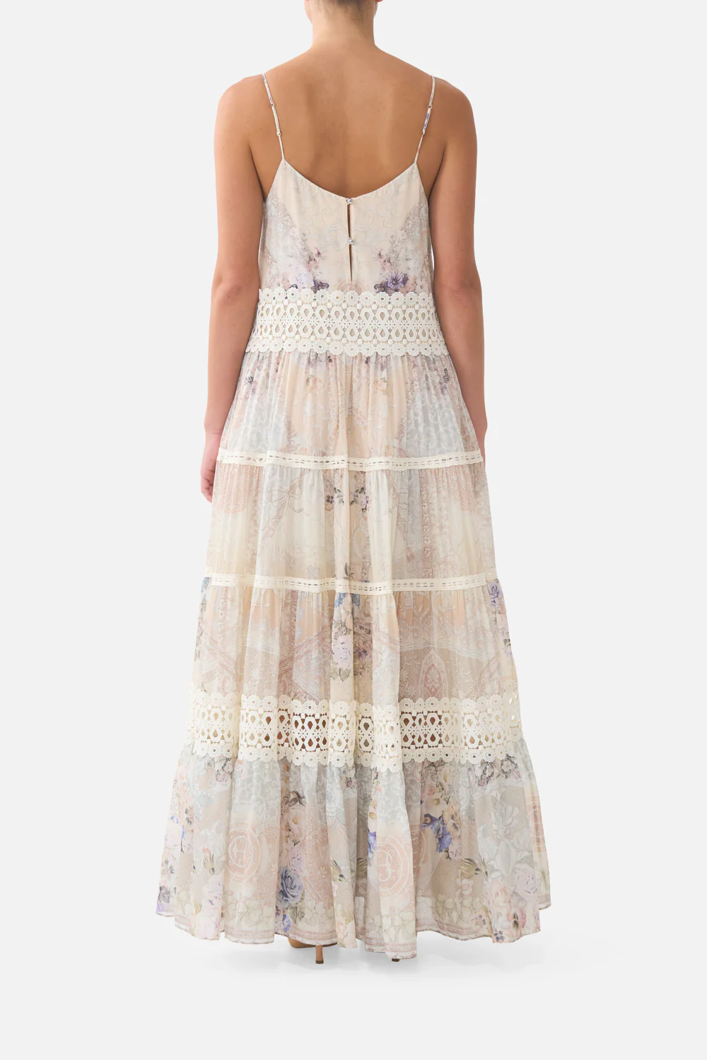 TRAPEZE TIERED DRESS LACED WITH LOVE - Image 2