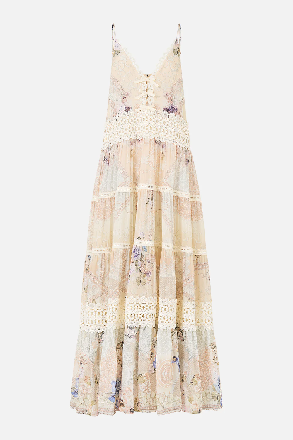 TRAPEZE TIERED DRESS LACED WITH LOVE - Image 3