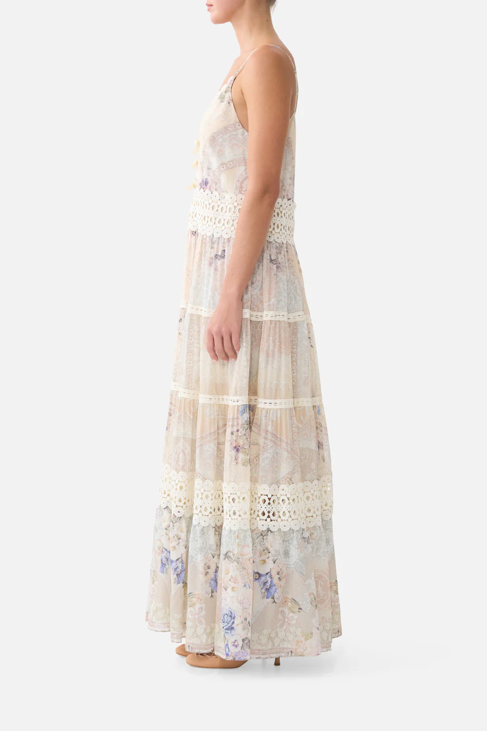 TRAPEZE TIERED DRESS LACED WITH LOVE - Image 4