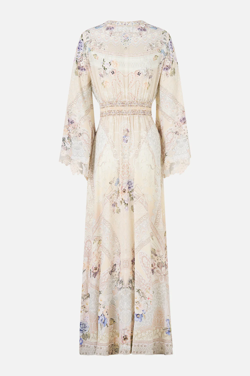 KIMONO SLEEVE DRESS WITH SHIRRING DETAIL LACED WITH LOVE - Image 7