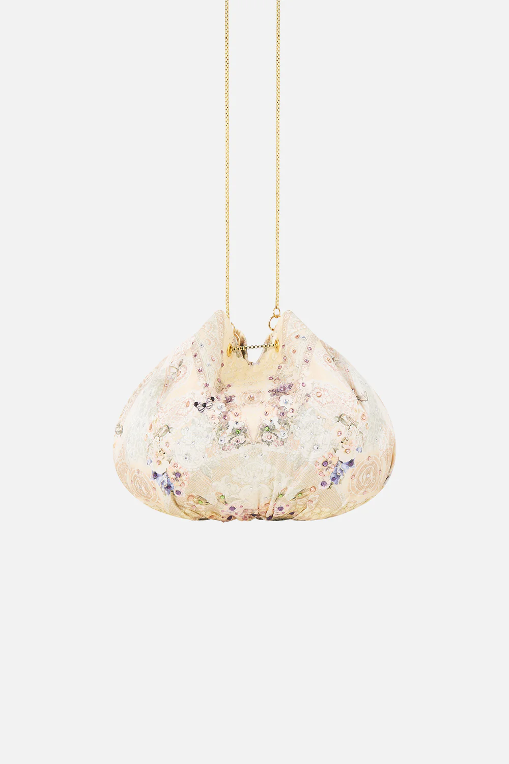 DRAWSTRING POUCH BAG WITH CHAIN STRAP LACED WITH LOVE - Image 2