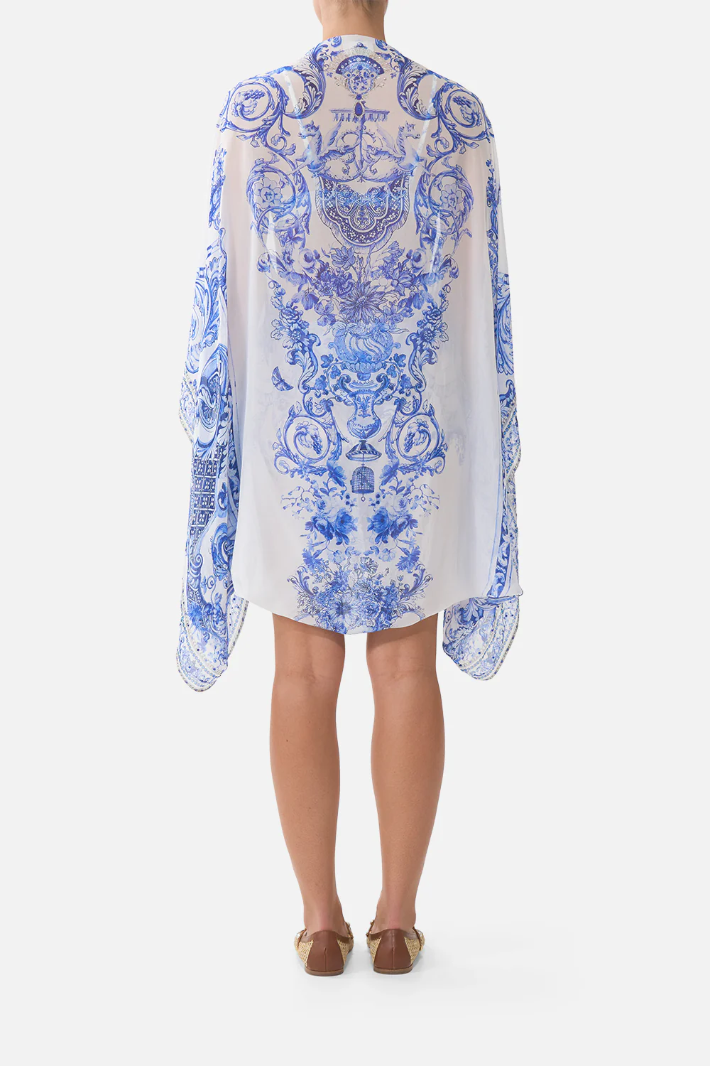 SILK CHIFFON SHRUG CERAMIC PANORAMIC - Image 2