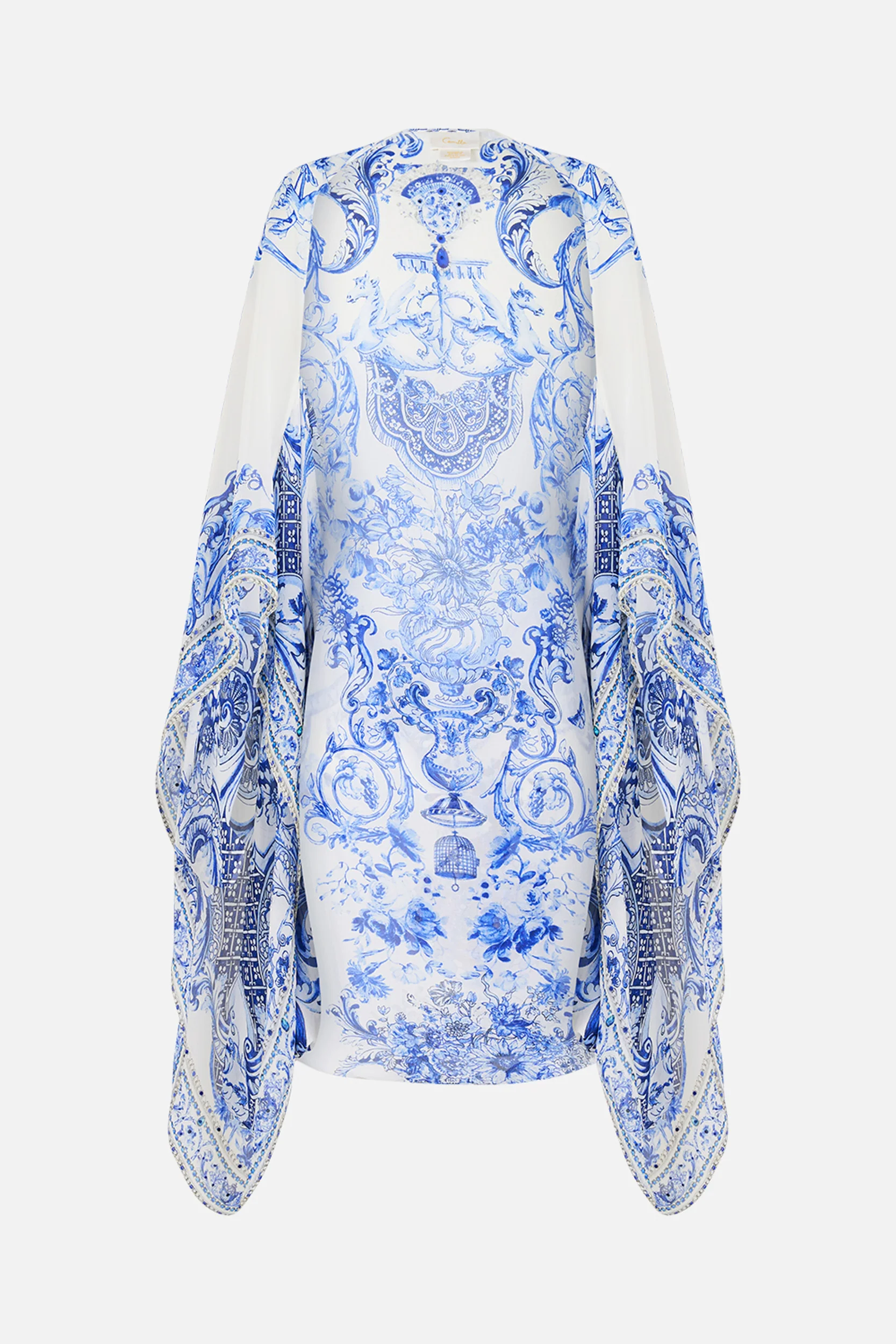 SILK CHIFFON SHRUG CERAMIC PANORAMIC - Image 3