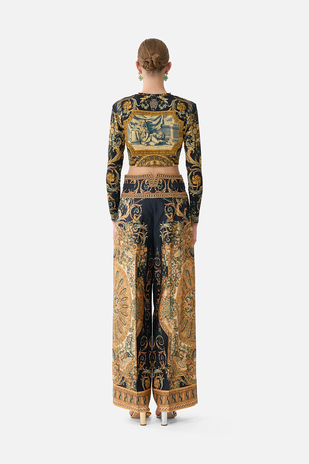 TAILORED PANT WITH WAIST BUTTON DETAIL MUSEUM MEMOIRS - Image 2