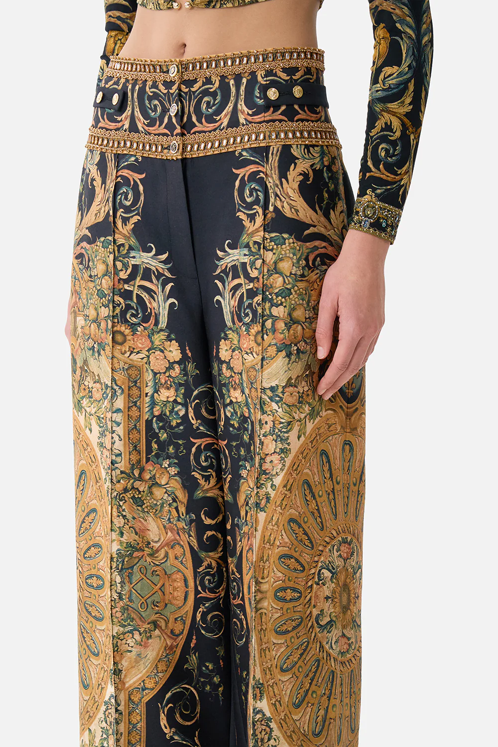 TAILORED PANT WITH WAIST BUTTON DETAIL MUSEUM MEMOIRS - Image 5