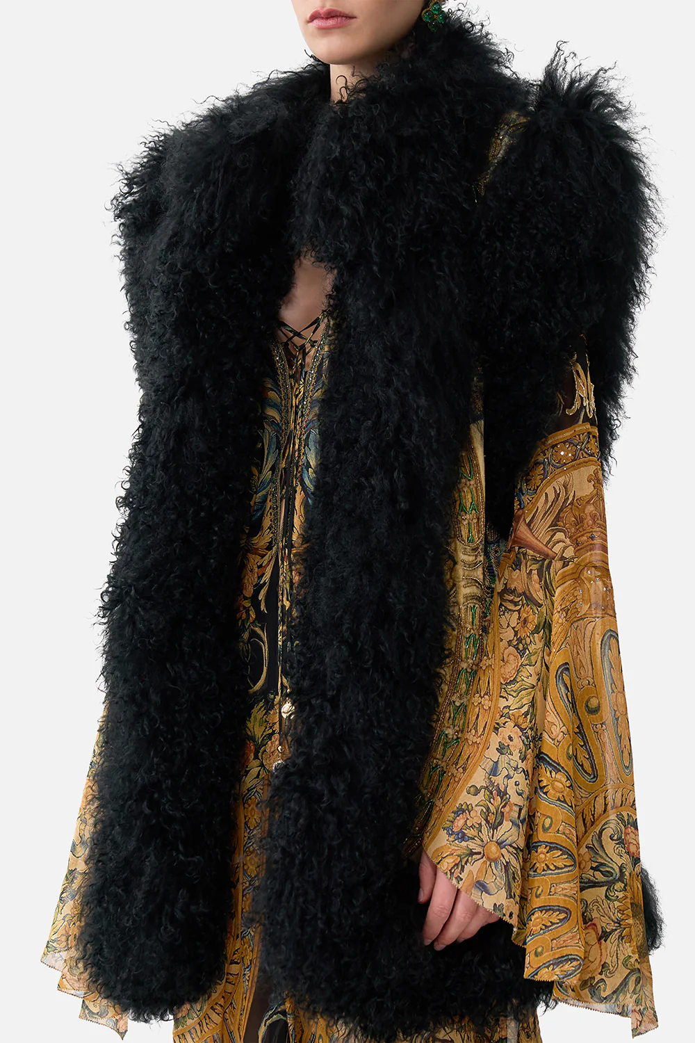 OVERSIZED SHEARLING GILET MUSEUM MEMOIRS - Image 5