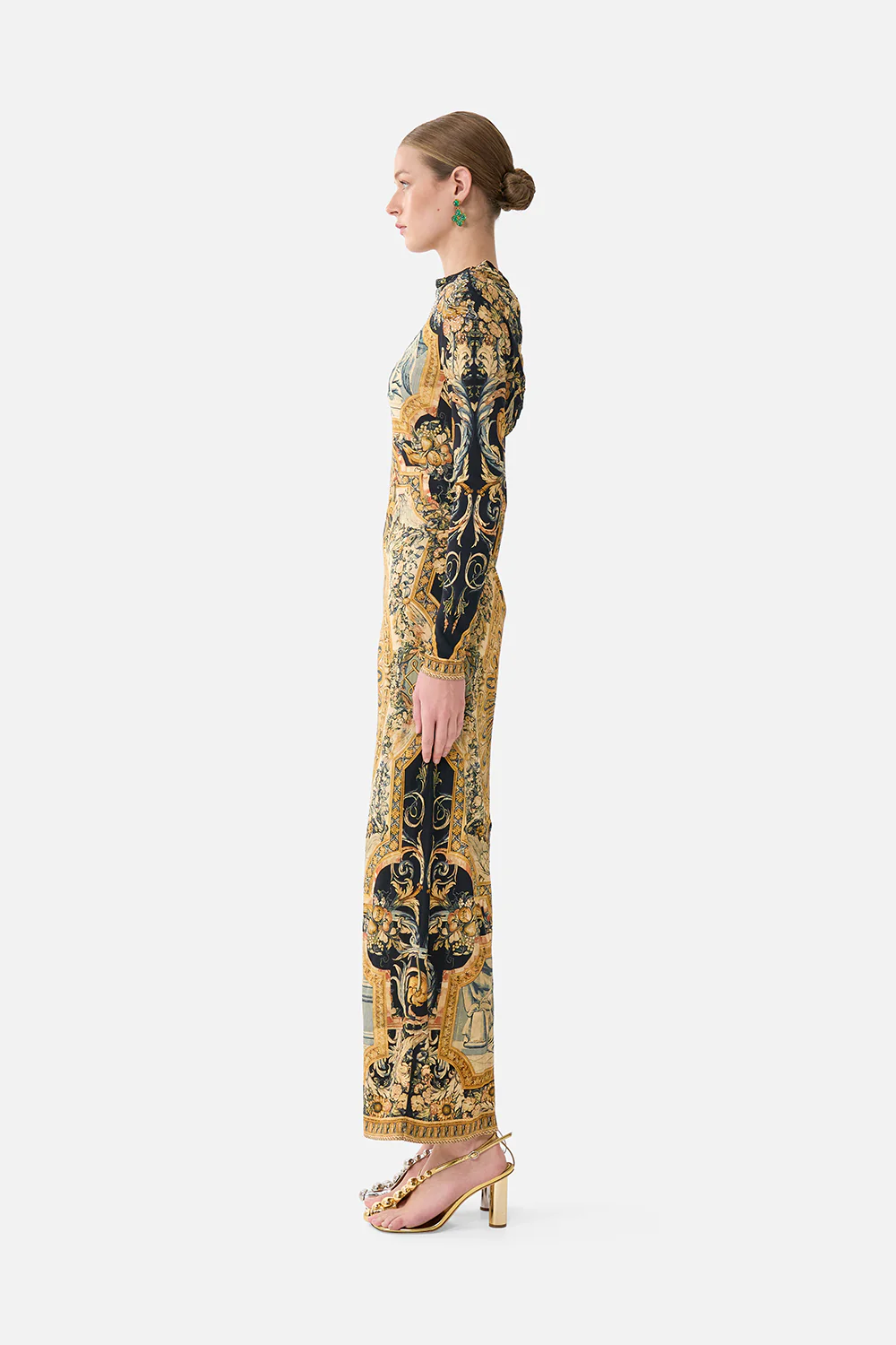 BACK DETAIL JERSEY DRESS MUSEUM MEMOIRS - Image 4