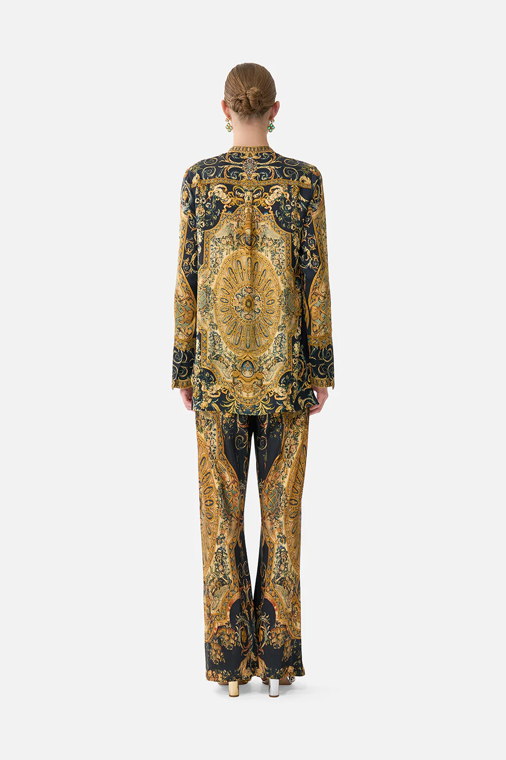 BIAS CUT DRAWSTRING PANT MUSEUM MEMOIRS - Image 2