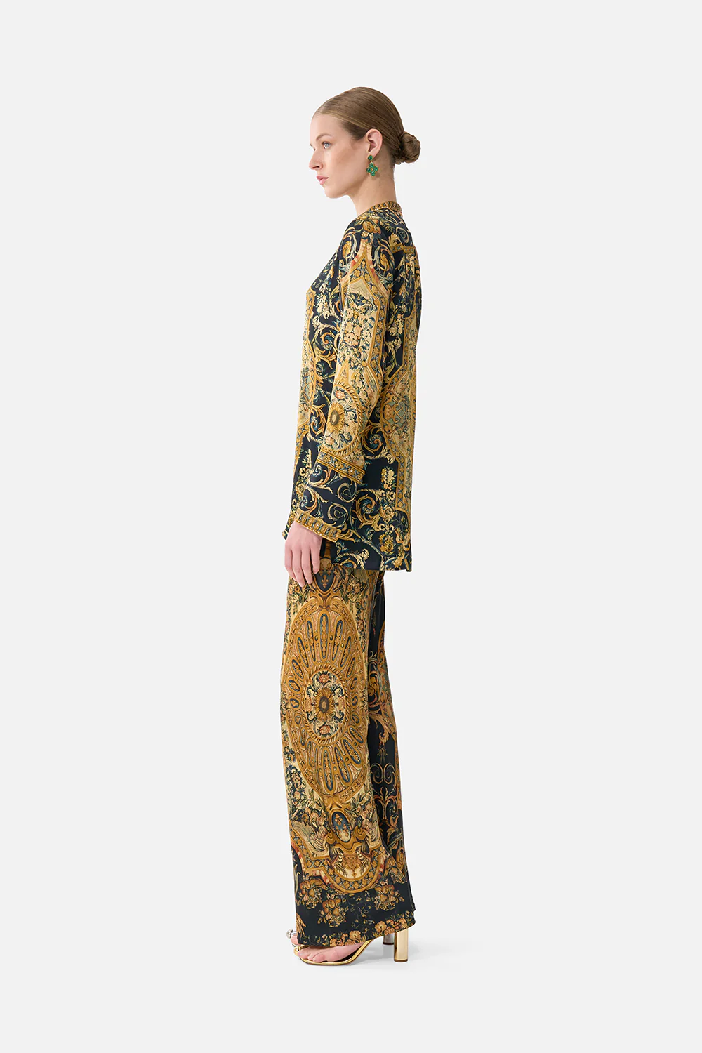 BIAS CUT DRAWSTRING PANT MUSEUM MEMOIRS - Image 4