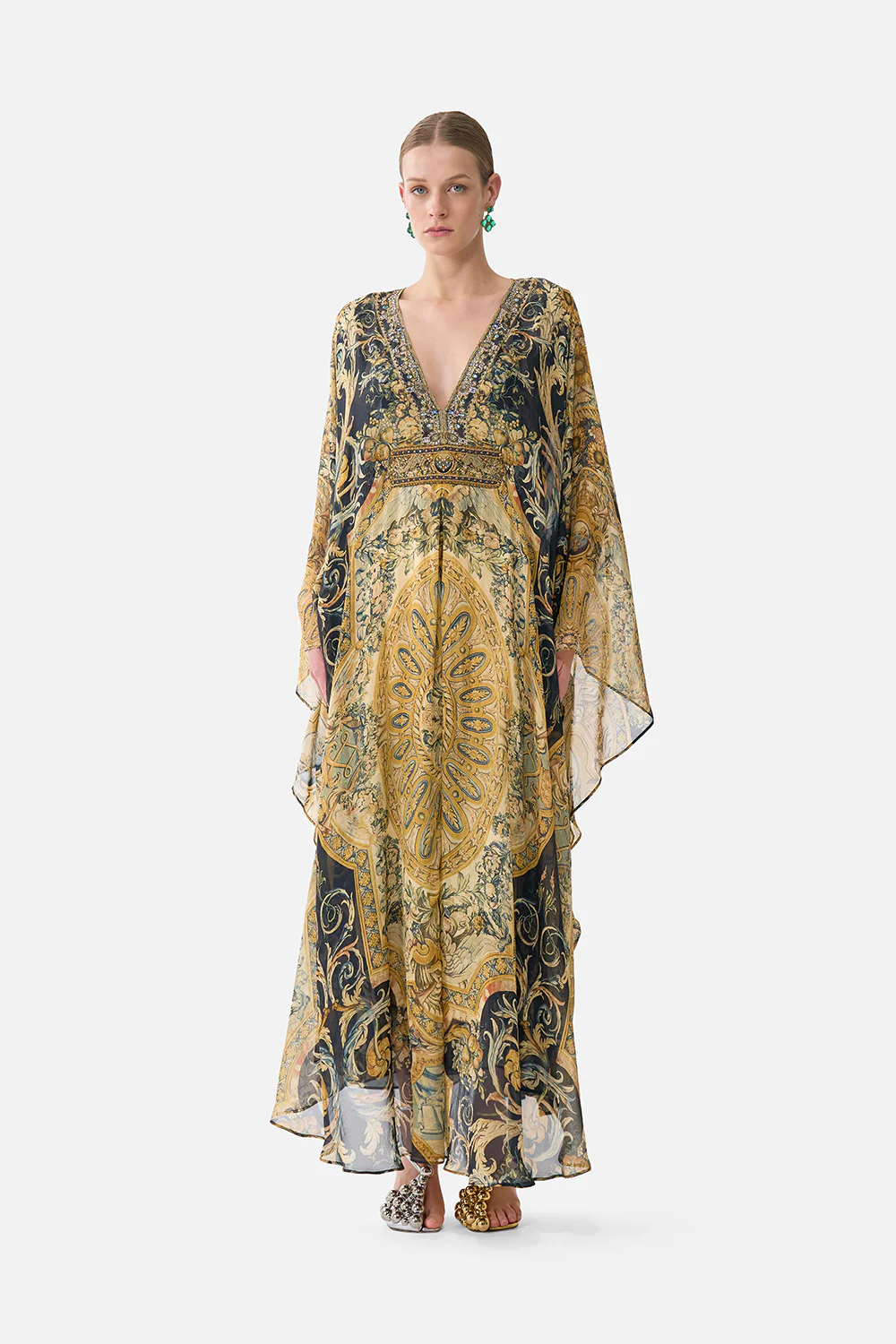 LONG KAFTAN WITH WAIST DETAIL MUSEUM MEMOIRS