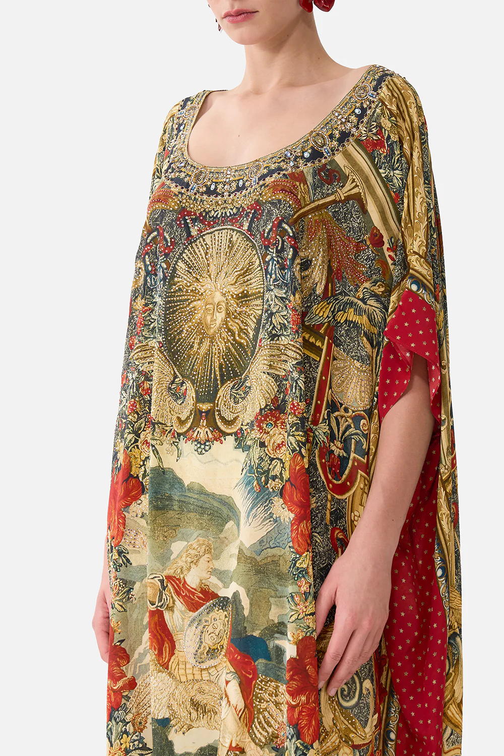 ROUND NECK KAFTAN MEET ME AT THE MET - Image 5