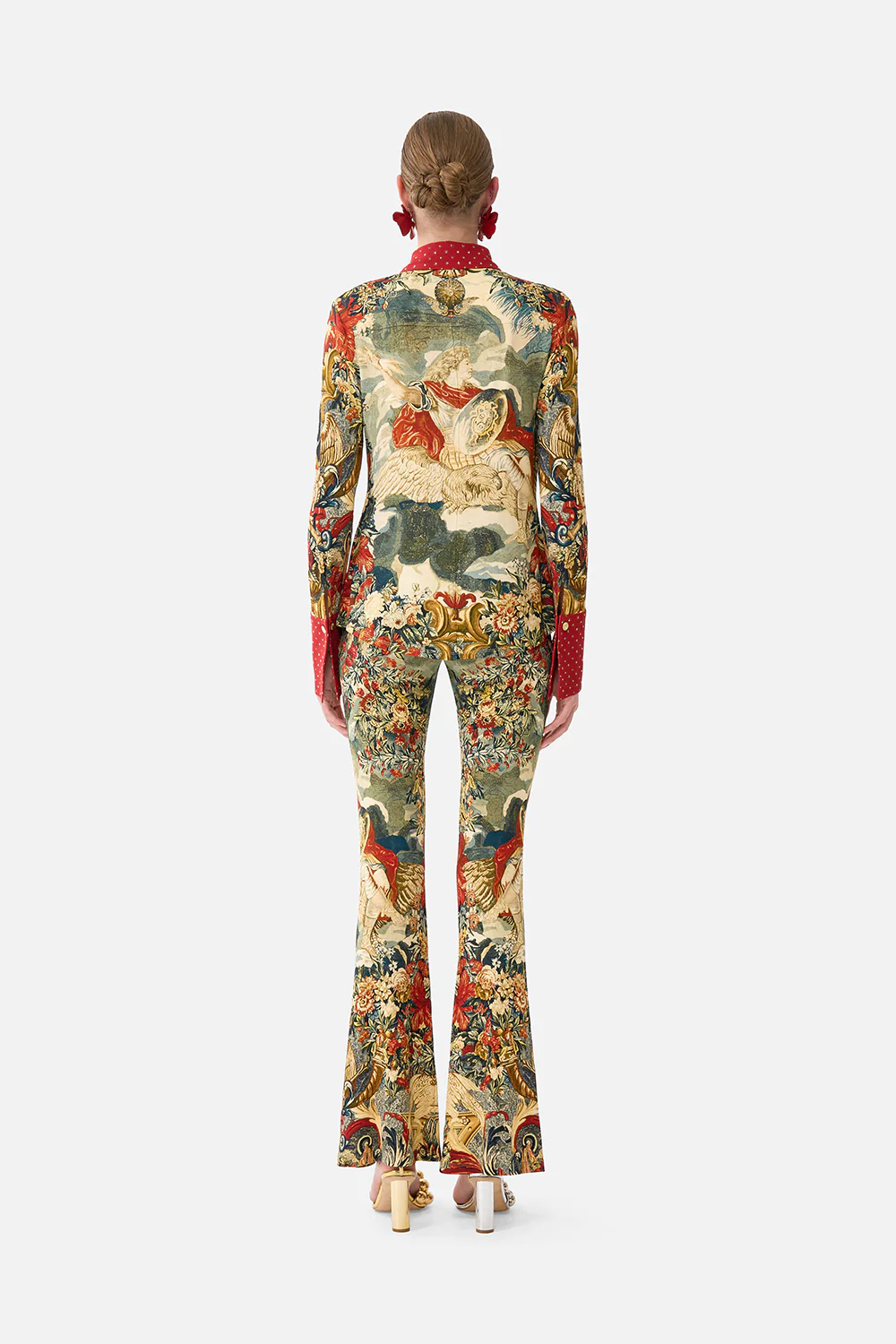 HIGH WAISTED FLARED TROUSER MEET ME AT THE MET - Image 2
