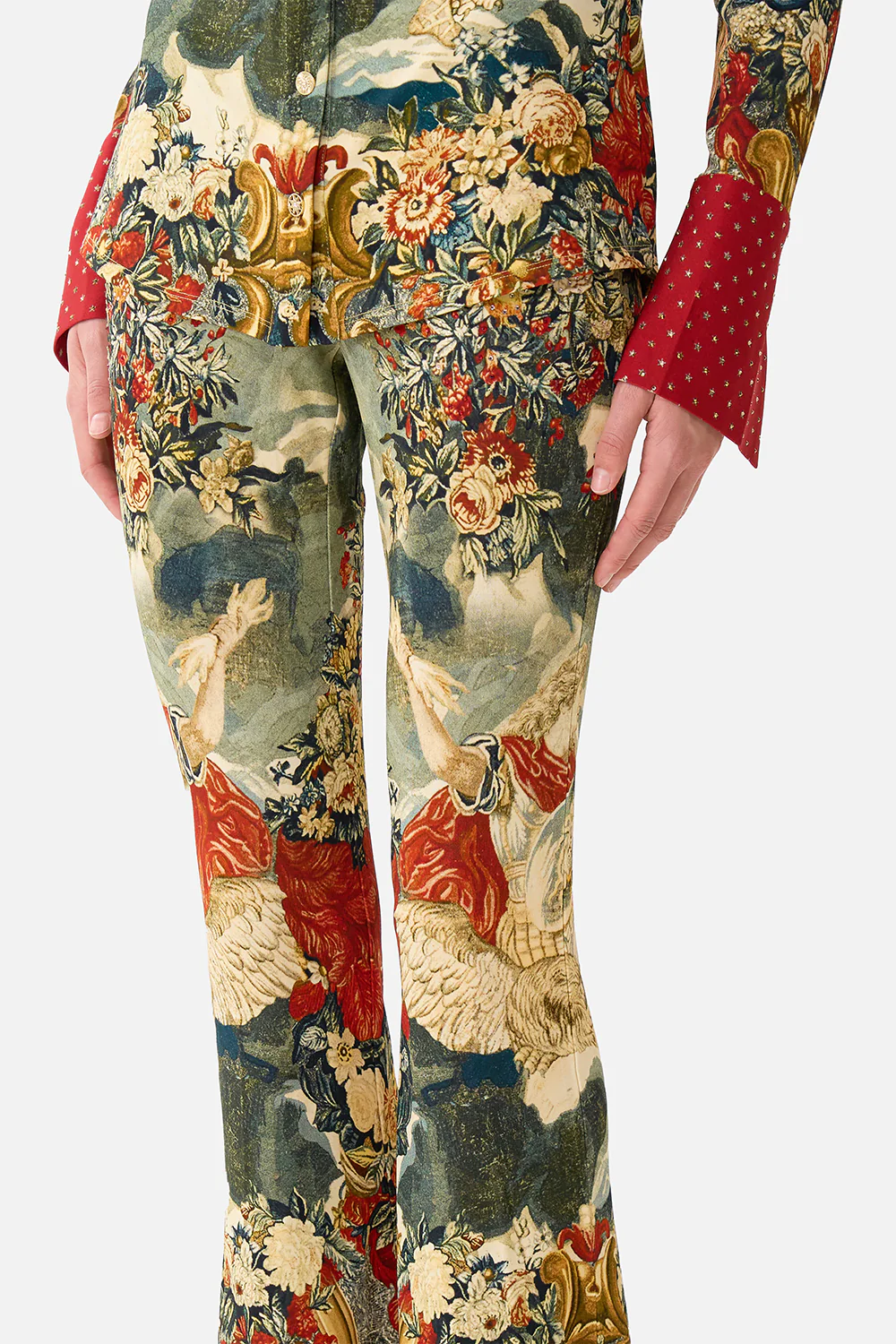 HIGH WAISTED FLARED TROUSER MEET ME AT THE MET - Image 5