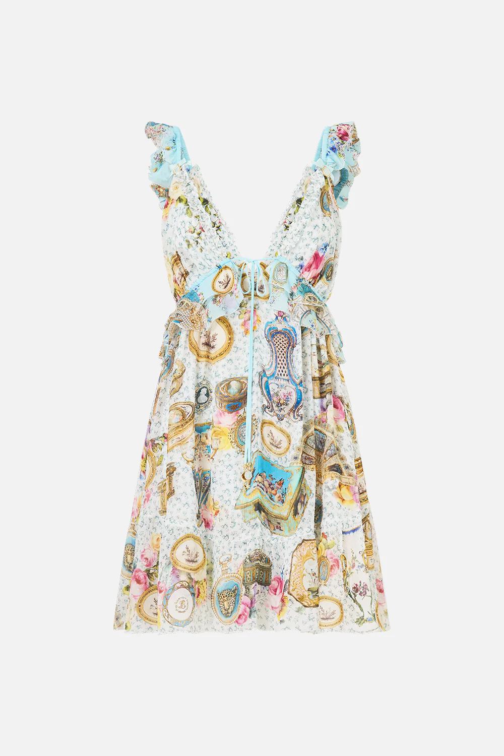 CURVED HEM RUFFLE DRESS ART FOR THE ARTISANS - Image 3