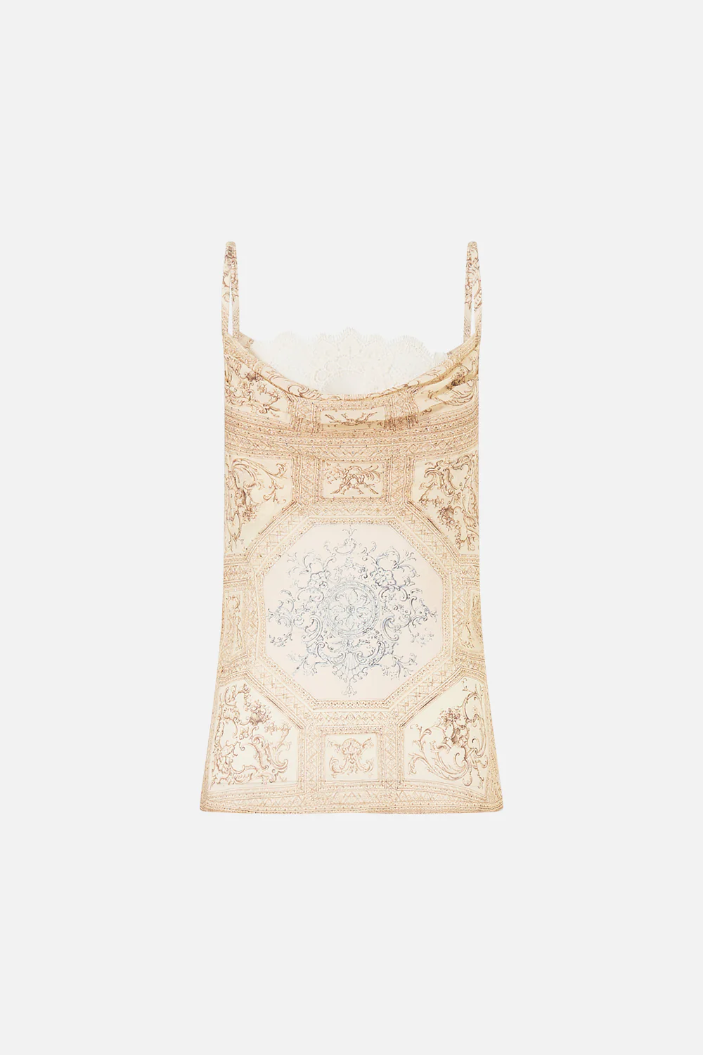 COWL NECK CAMI WITH LACE A BELOVED BOUDOIR - Image 3