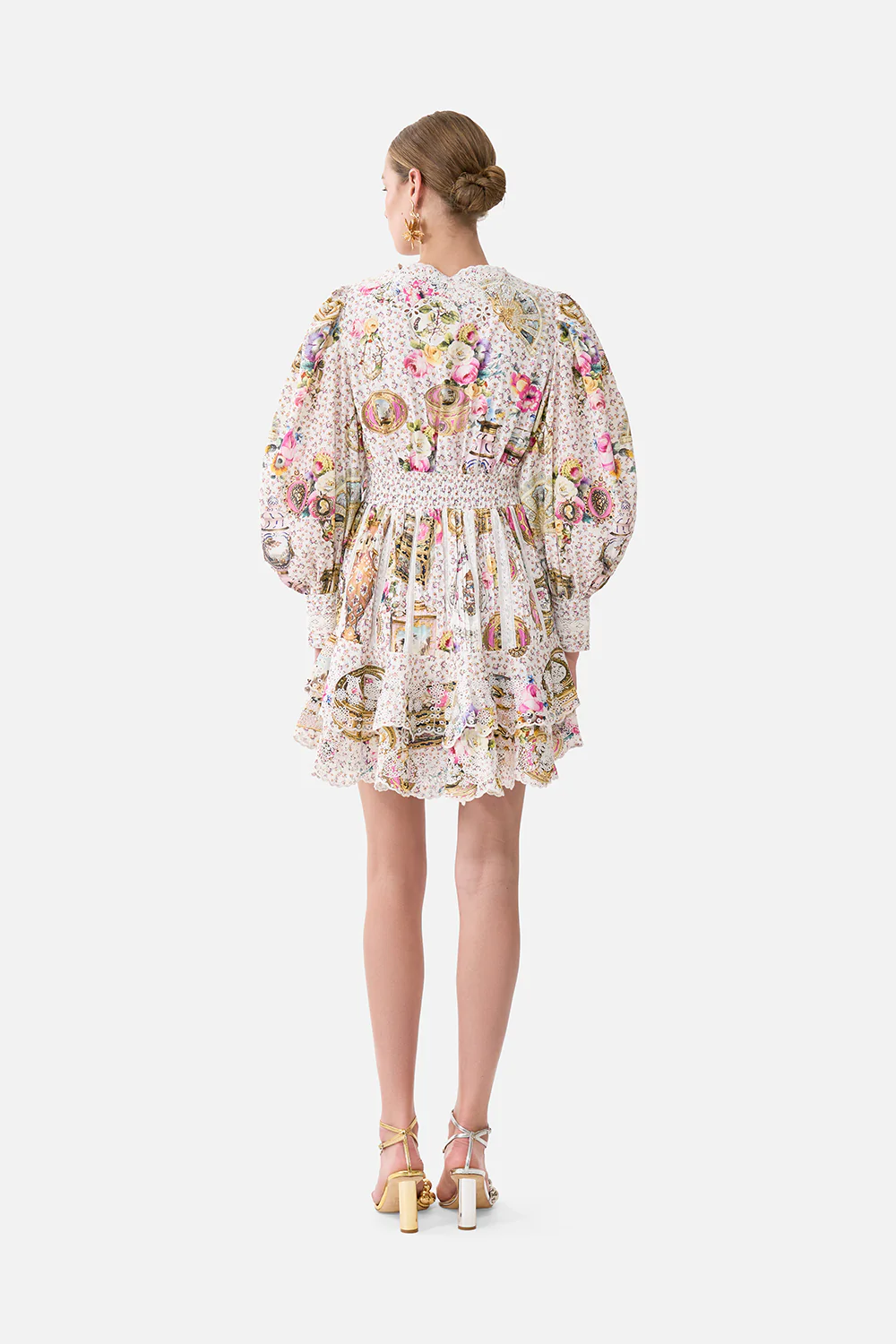 BUTTON FRONT FRILL DRESS IN THE HEART OF ART - Image 2