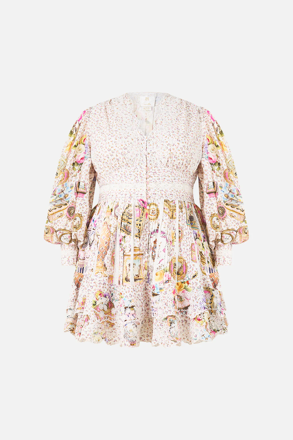 BUTTON FRONT FRILL DRESS IN THE HEART OF ART - Image 7
