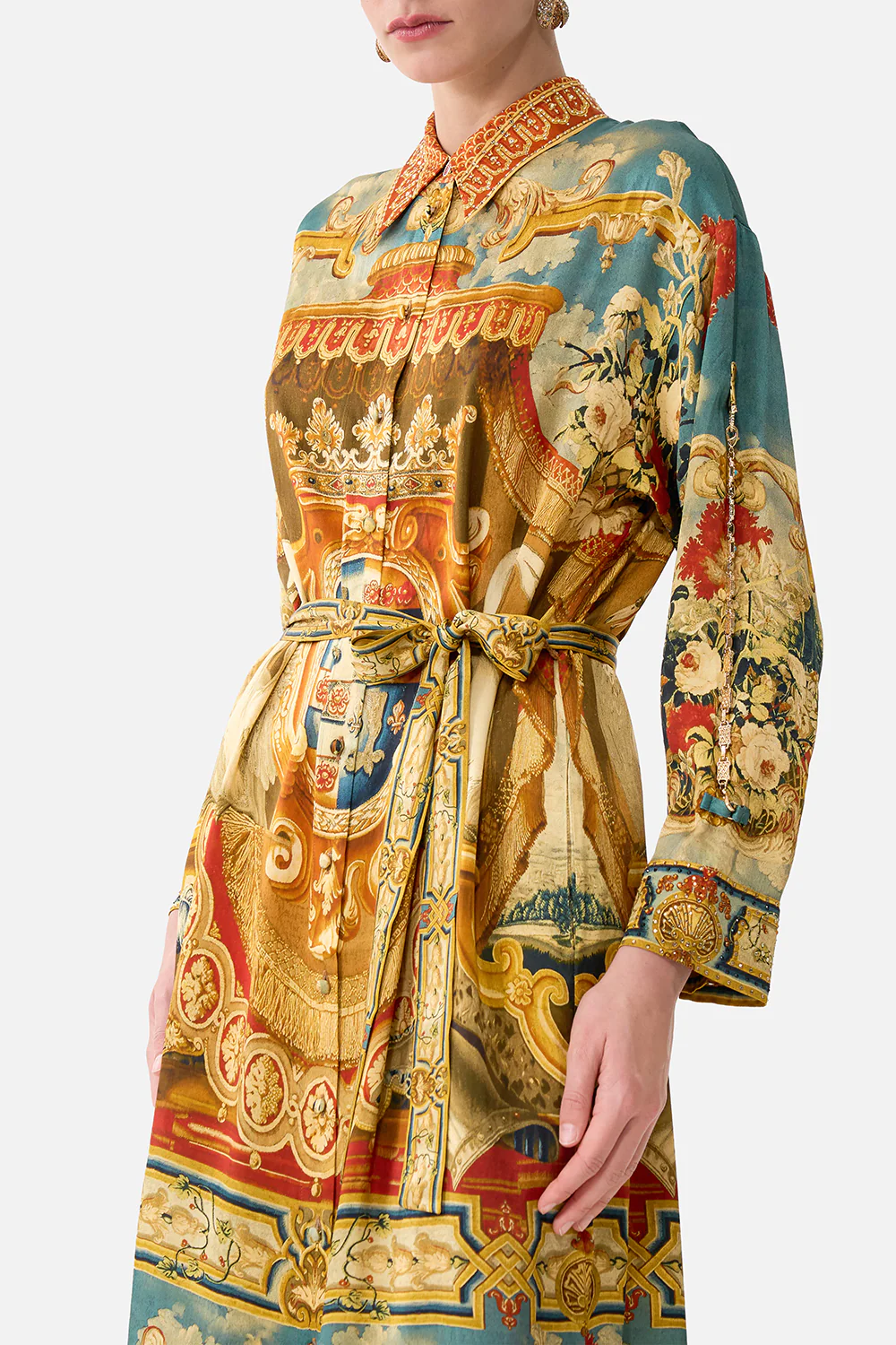 SHIRT DRESS WITH BACK BUTTON DETAIL LIFE’S RICH TAPESTRY - Image 5