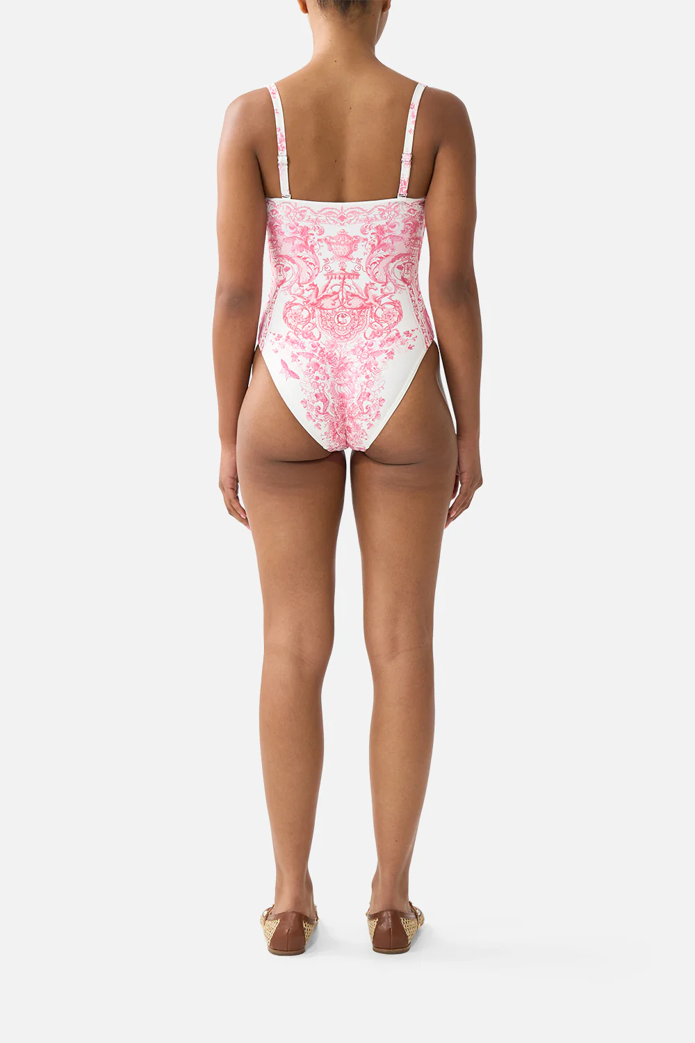 RUCHED CUP UNDERWIRE ONE PIECE LIVIN LA VIDA ROSA - Image 2