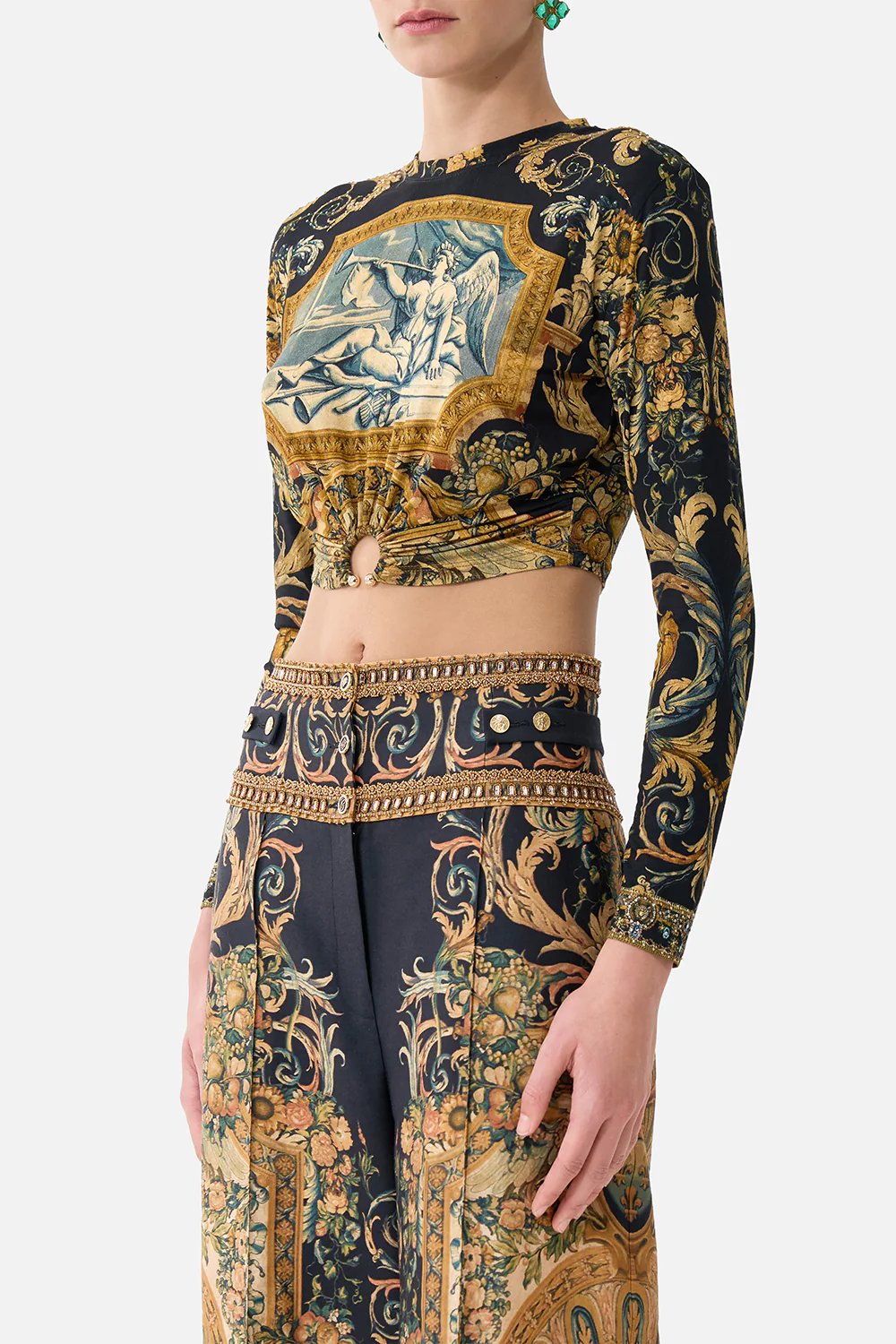 JERSEY LONG SLEEVE TOP WITH HARDWARE MUSEUM MEMOIRS - Image 5