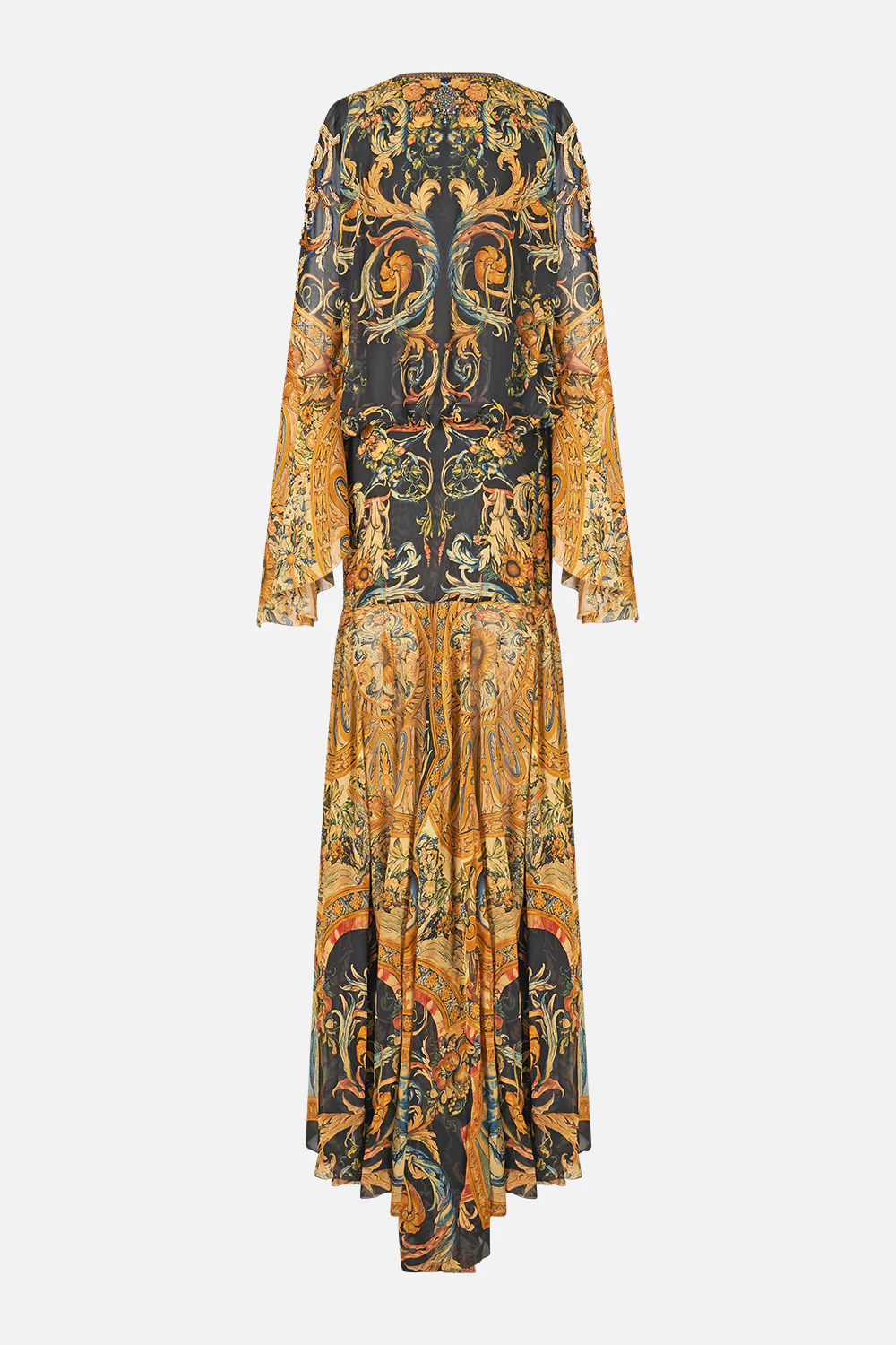 LOW CUT LACE UP FRONT LONG DRESS MUSEUM MEMOIRS - Image 6