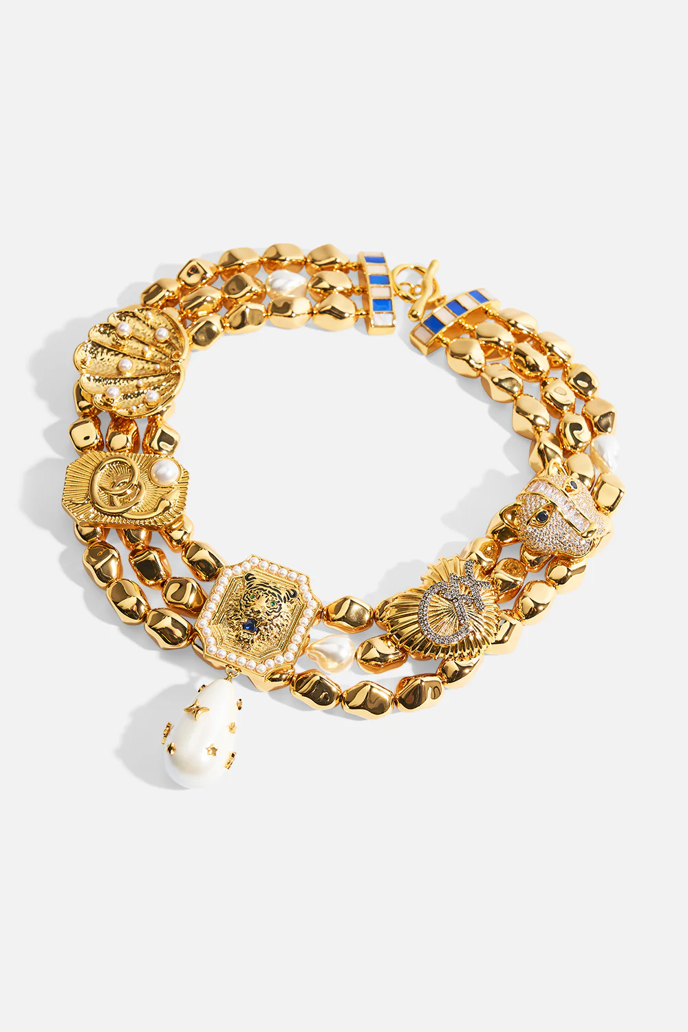 A SPANISH STATEMENT NECKLACE GOLD