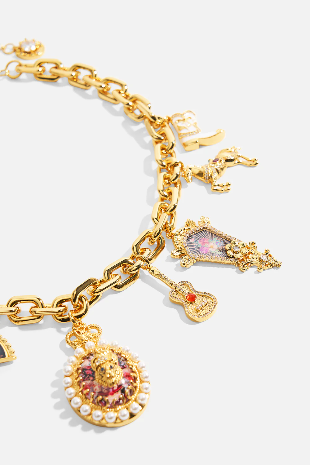 MY CAMEO ROMEO CHARM NECKLACE GOLD - Image 2
