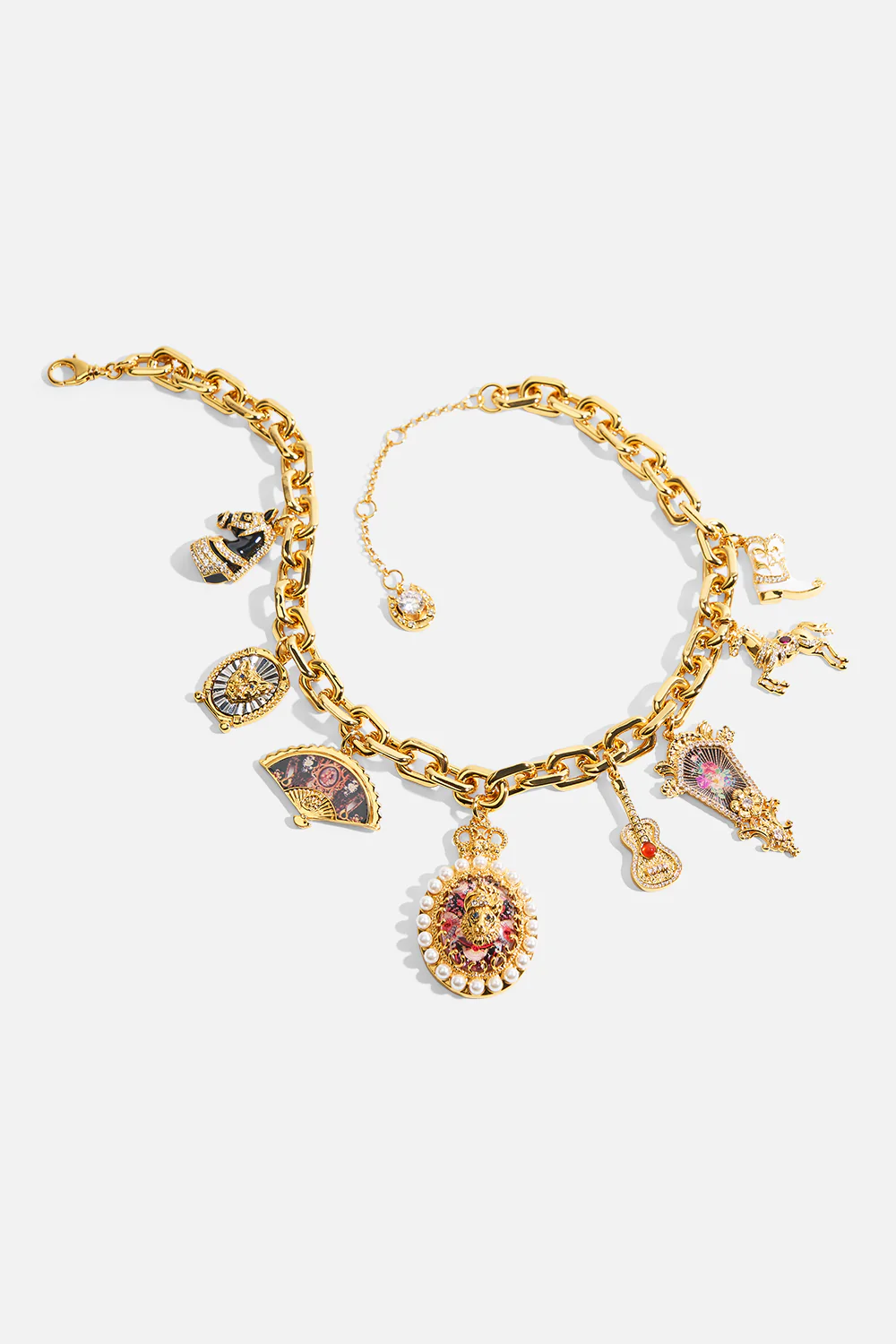 MY CAMEO ROMEO CHARM NECKLACE GOLD - Image 3