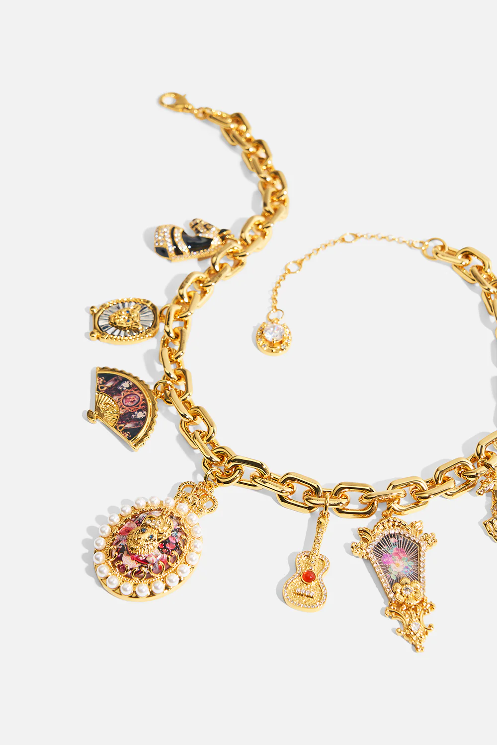MY CAMEO ROMEO CHARM NECKLACE GOLD - Image 4
