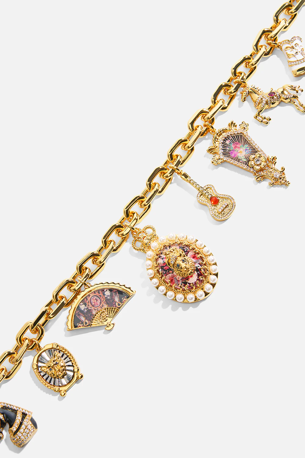 MY CAMEO ROMEO CHARM NECKLACE GOLD - Image 5