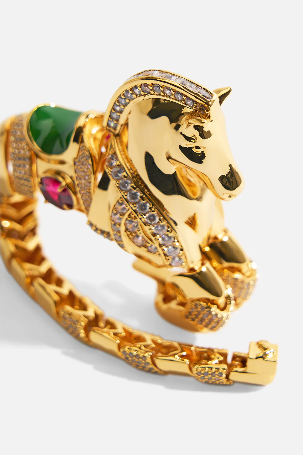 SAVAGE BEAUTY HORSE BRACELET GOLD - Image 5