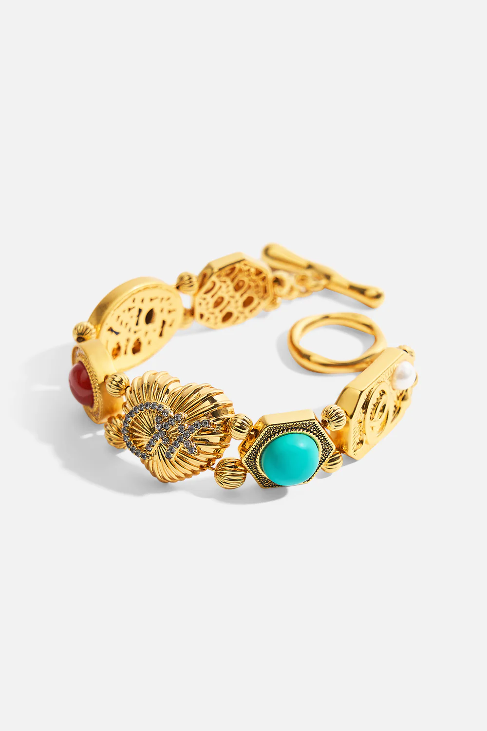 MY CAMEO ROMEO STATEMENT BRACELET GOLD - Image 3