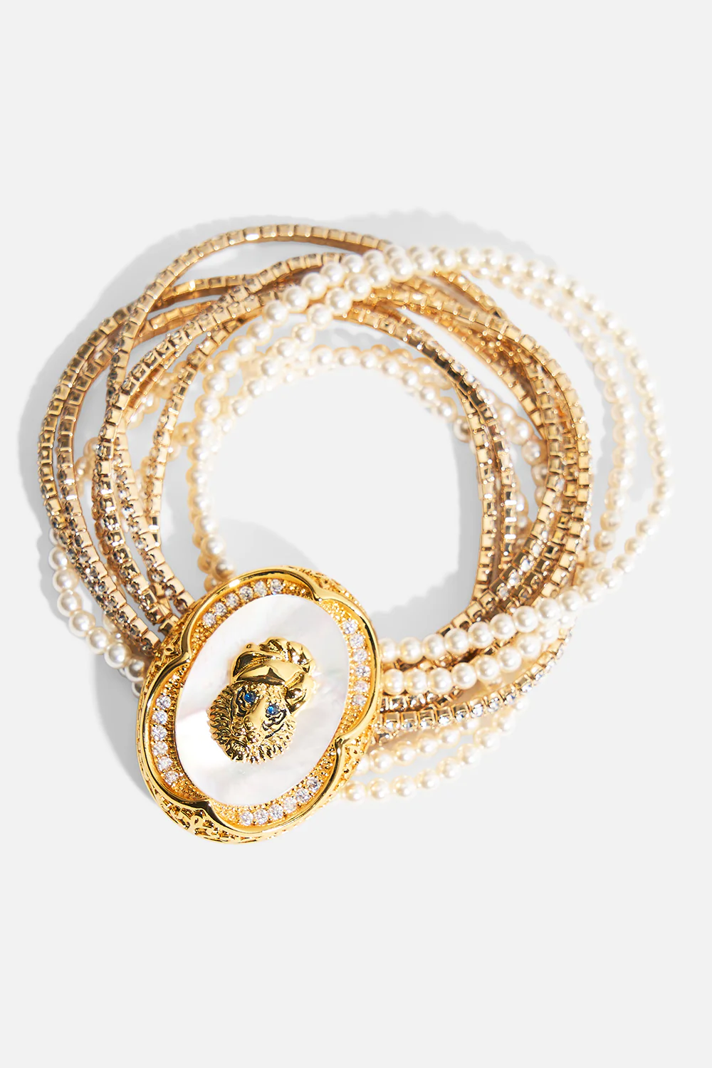 QUEEN OF CHARMS STRETCH BRACELET GOLD - Image 2