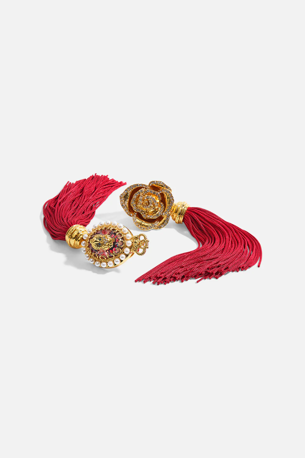 MY CAMEO ROMEO TASSEL EARRINGS GOLD - Image 3