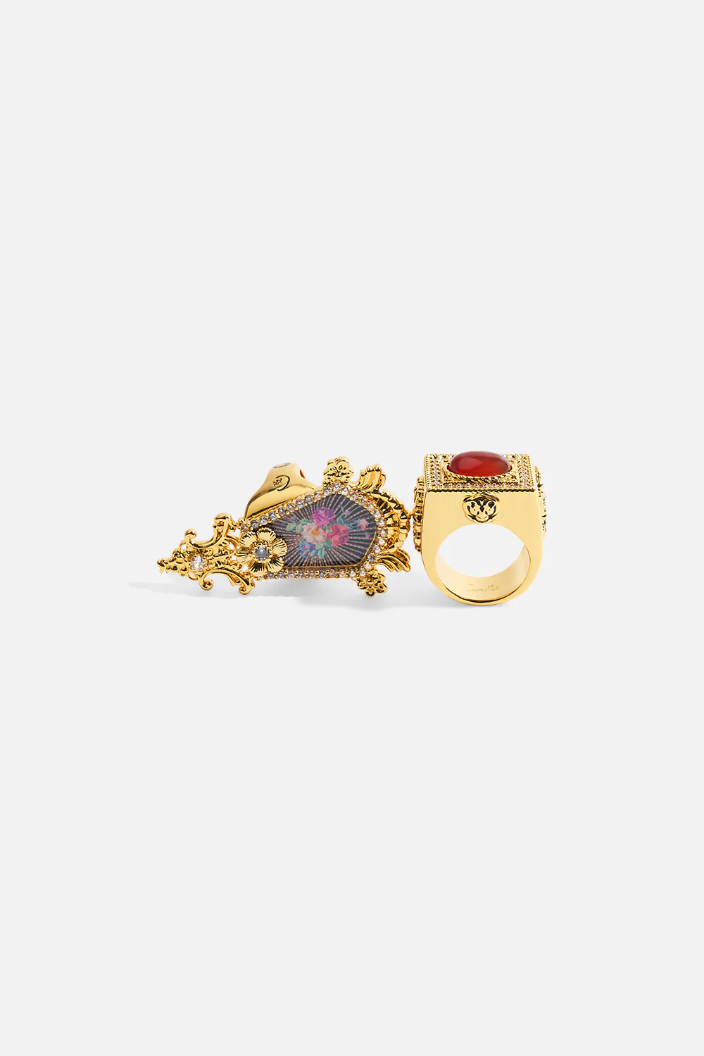 A SPANISH STATEMENT GEMSTONE RING GOLD - Image 3