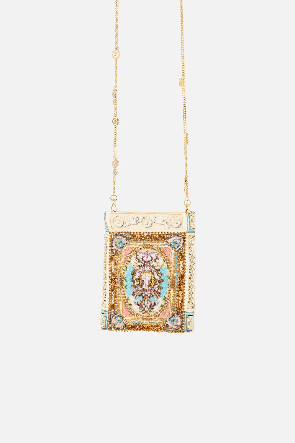 EMBELLISHED MINI TOTE WITH CHAIN STRAP A BELOVED BOUDOIR - Image 3