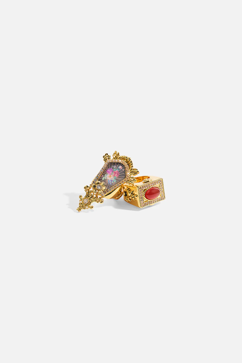 MY CAMEO ROMEO STATEMENT RING GOLD - Image 2
