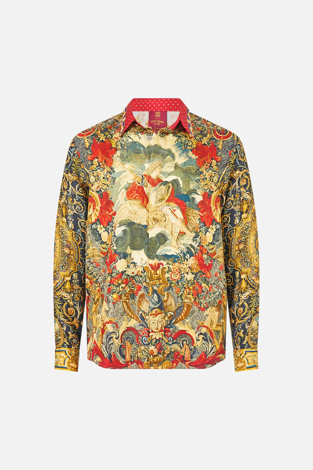 LONG SLEEVE HIDDEN PLACKET SHIRT MEET ME AT THE MET