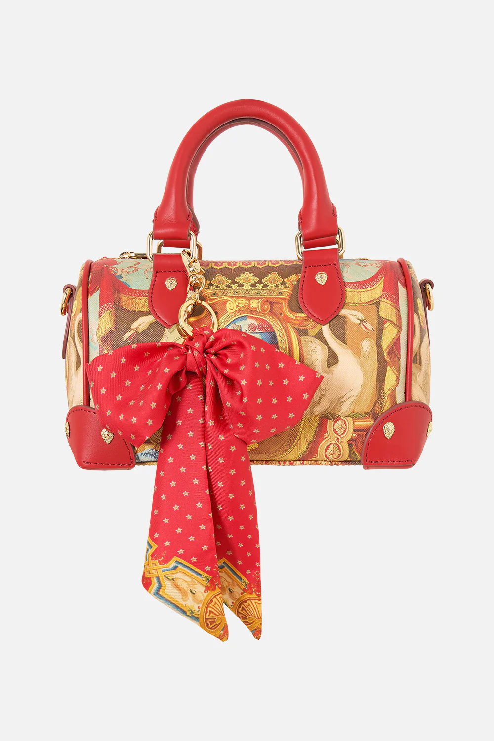 BARREL BAG WITH LEATHER TRIMS LIFE’S RICH TAPESTRY