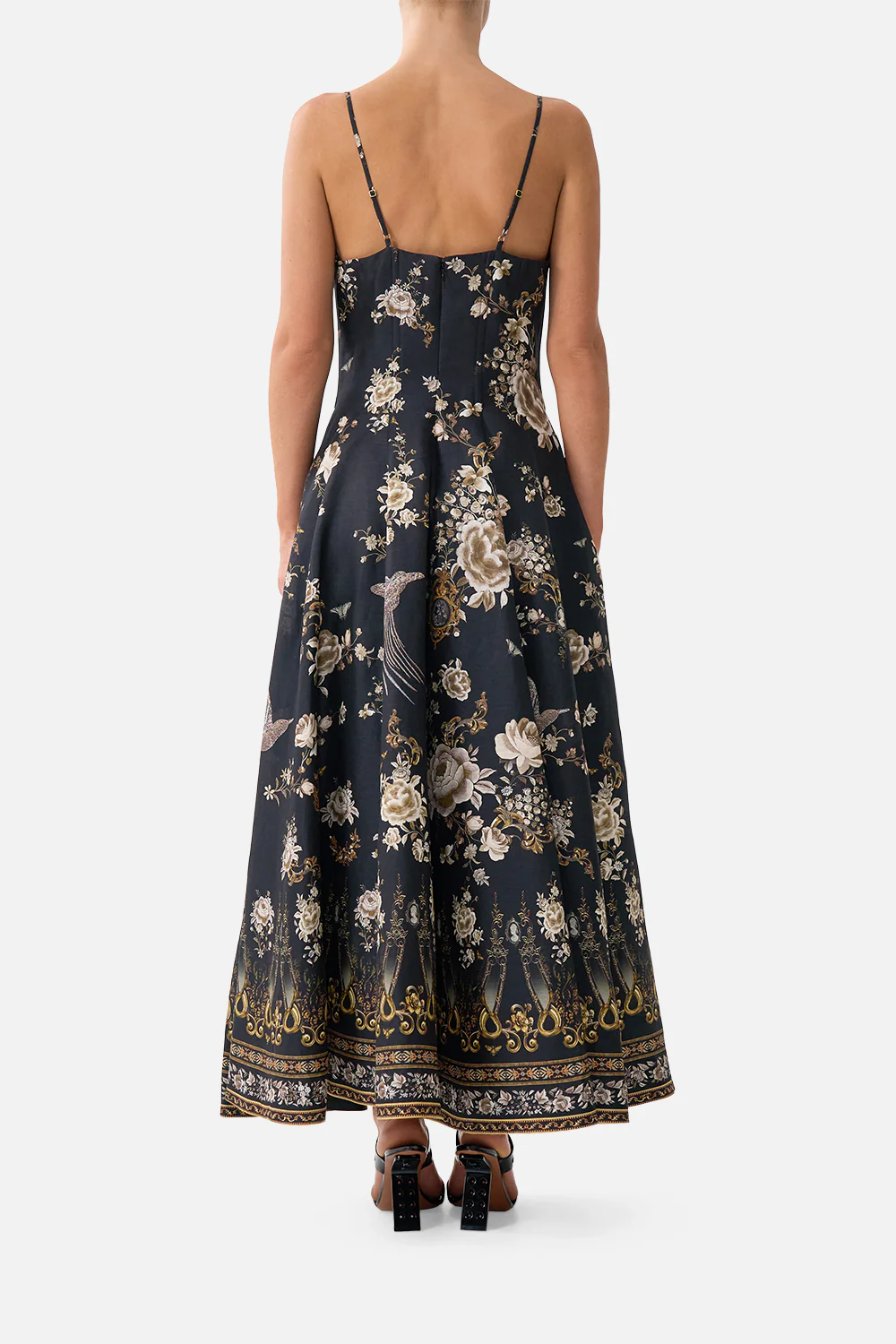 CORSET DRESS WITH LONG FLARED SKIRT FLAMENCO FOLKLORE - Image 2