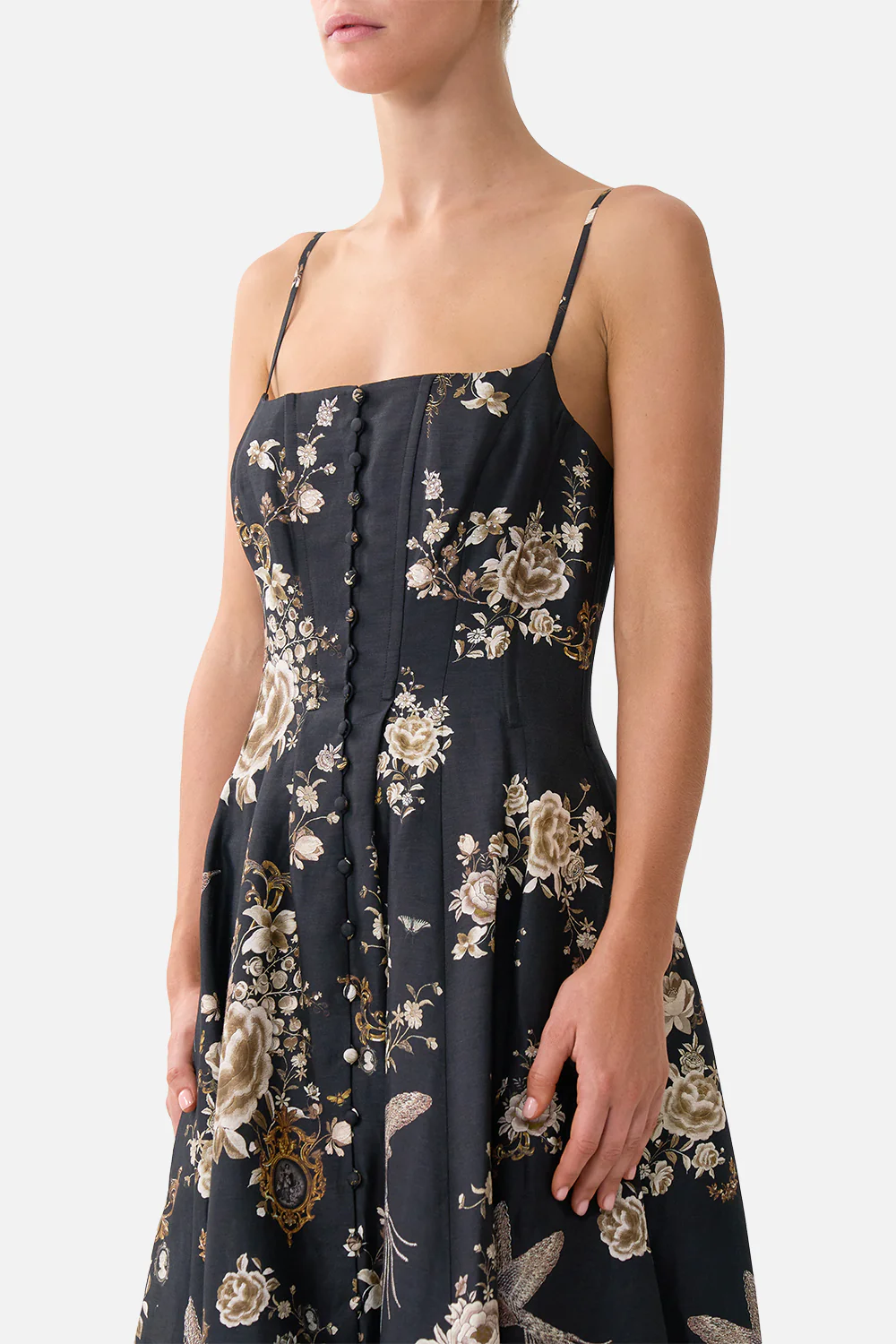 CORSET DRESS WITH LONG FLARED SKIRT FLAMENCO FOLKLORE - Image 5