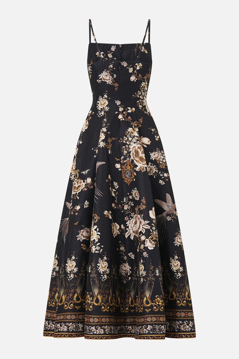 CORSET DRESS WITH LONG FLARED SKIRT FLAMENCO FOLKLORE - Image 6