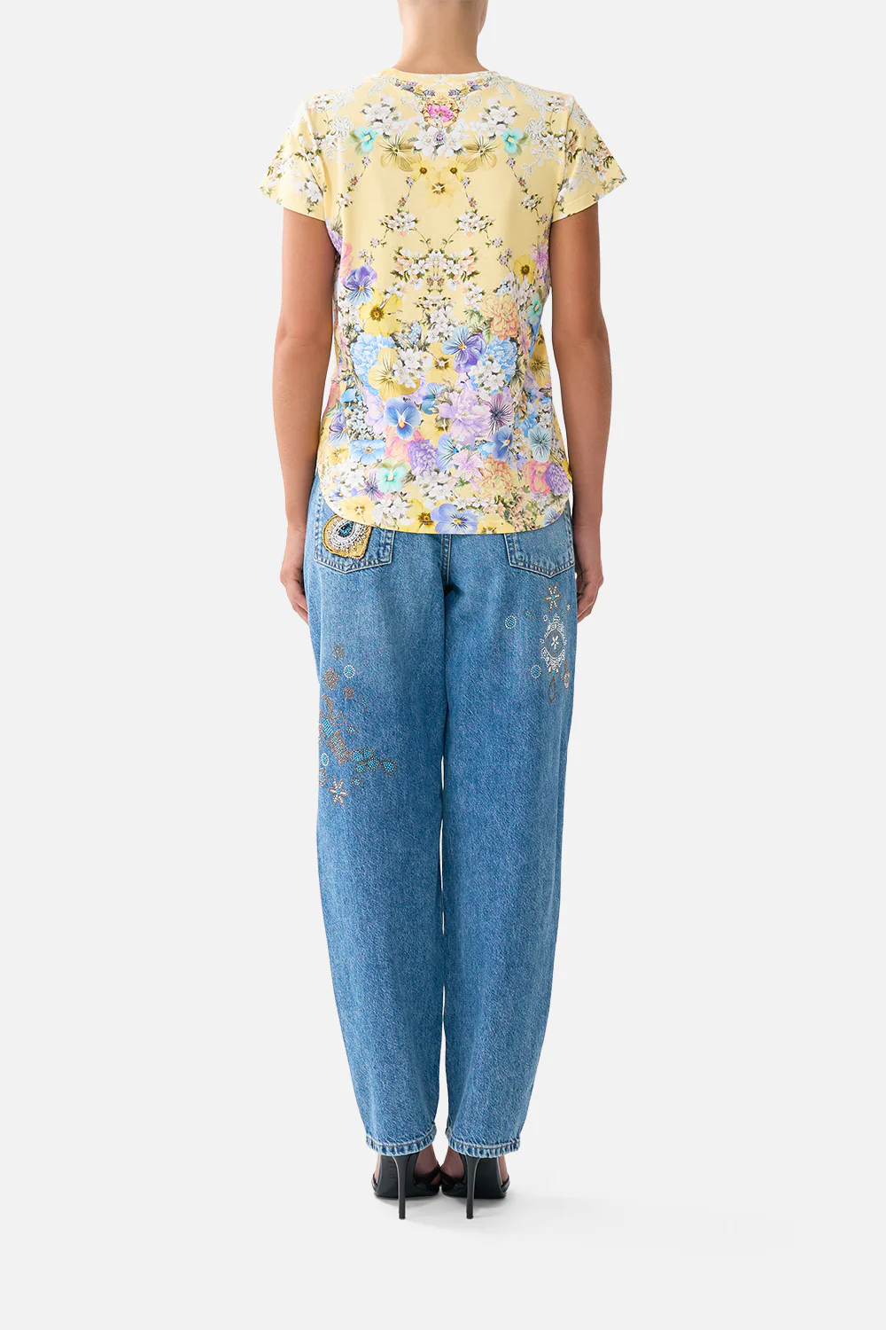 SLIM FIT ROUND NECK T-SHIRT DARLING BUDS - Image 2