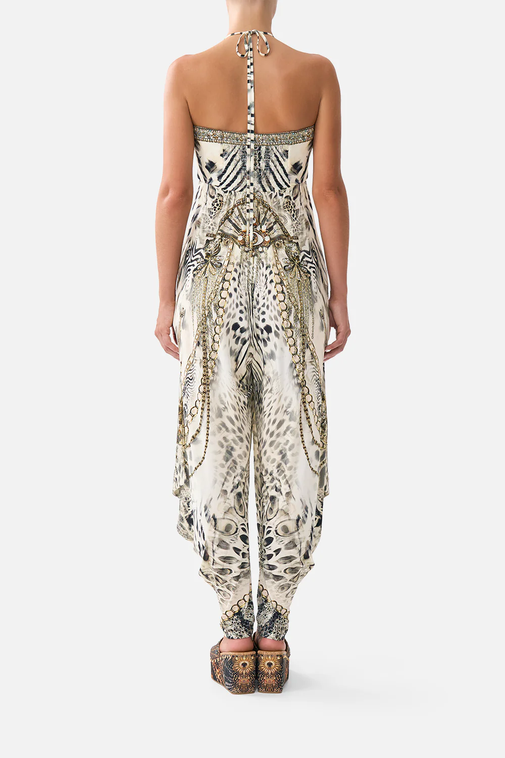 DRAPED PANT JUMPSUIT WITH HARDWARE LADY LIONHEART - Image 2
