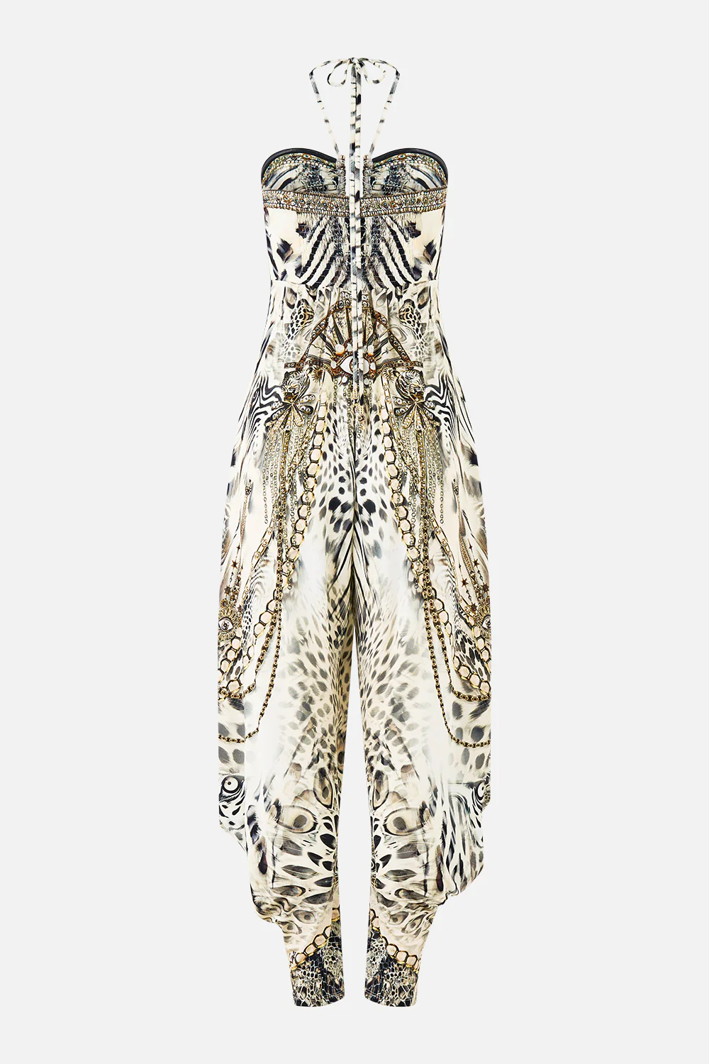 DRAPED PANT JUMPSUIT WITH HARDWARE LADY LIONHEART - Image 6