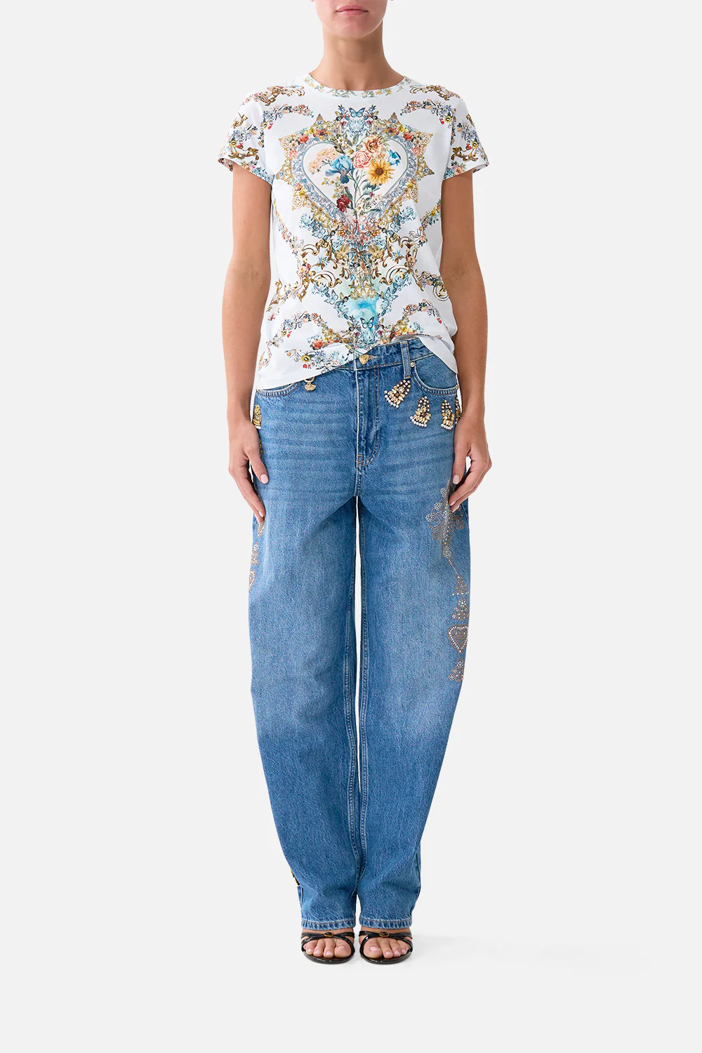 SLIM FIT ROUND NECK T-SHIRT SEVILLE SWEETHEART