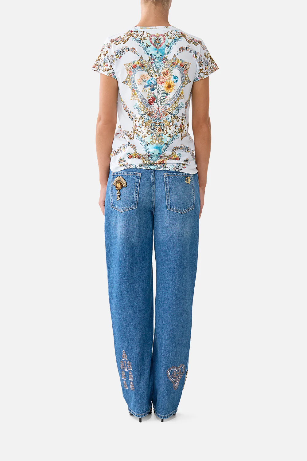 SLIM FIT ROUND NECK T-SHIRT SEVILLE SWEETHEART - Image 2