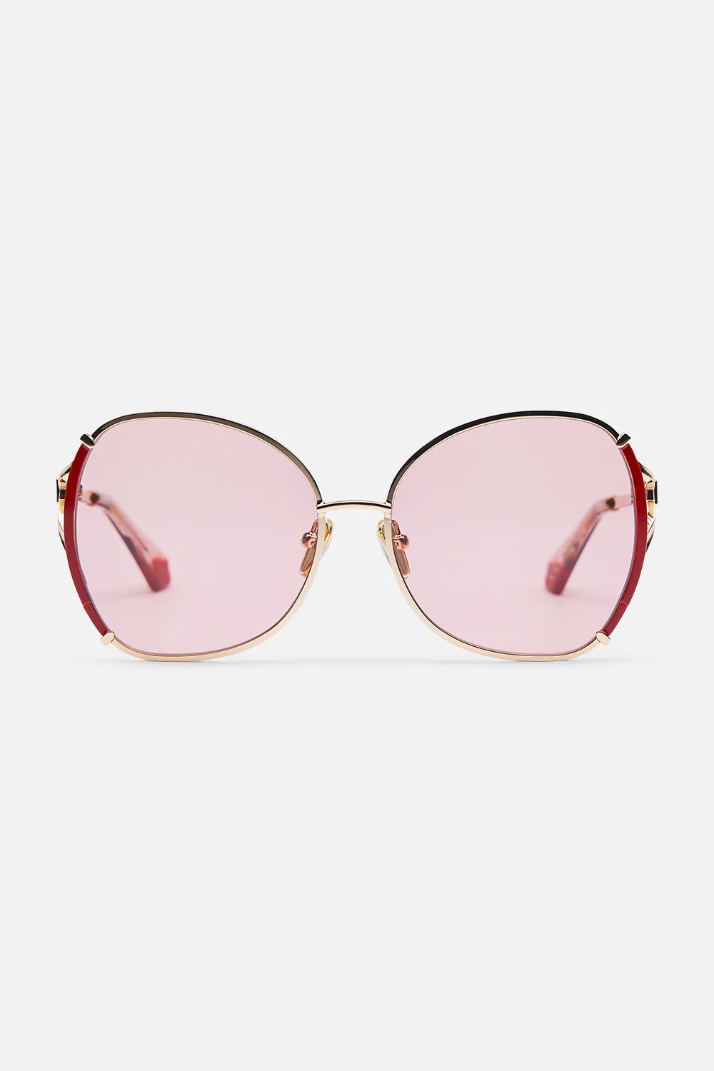 LADY LIBERTINE SUNGLASSES GOLD / BURGUNDY - Image 2