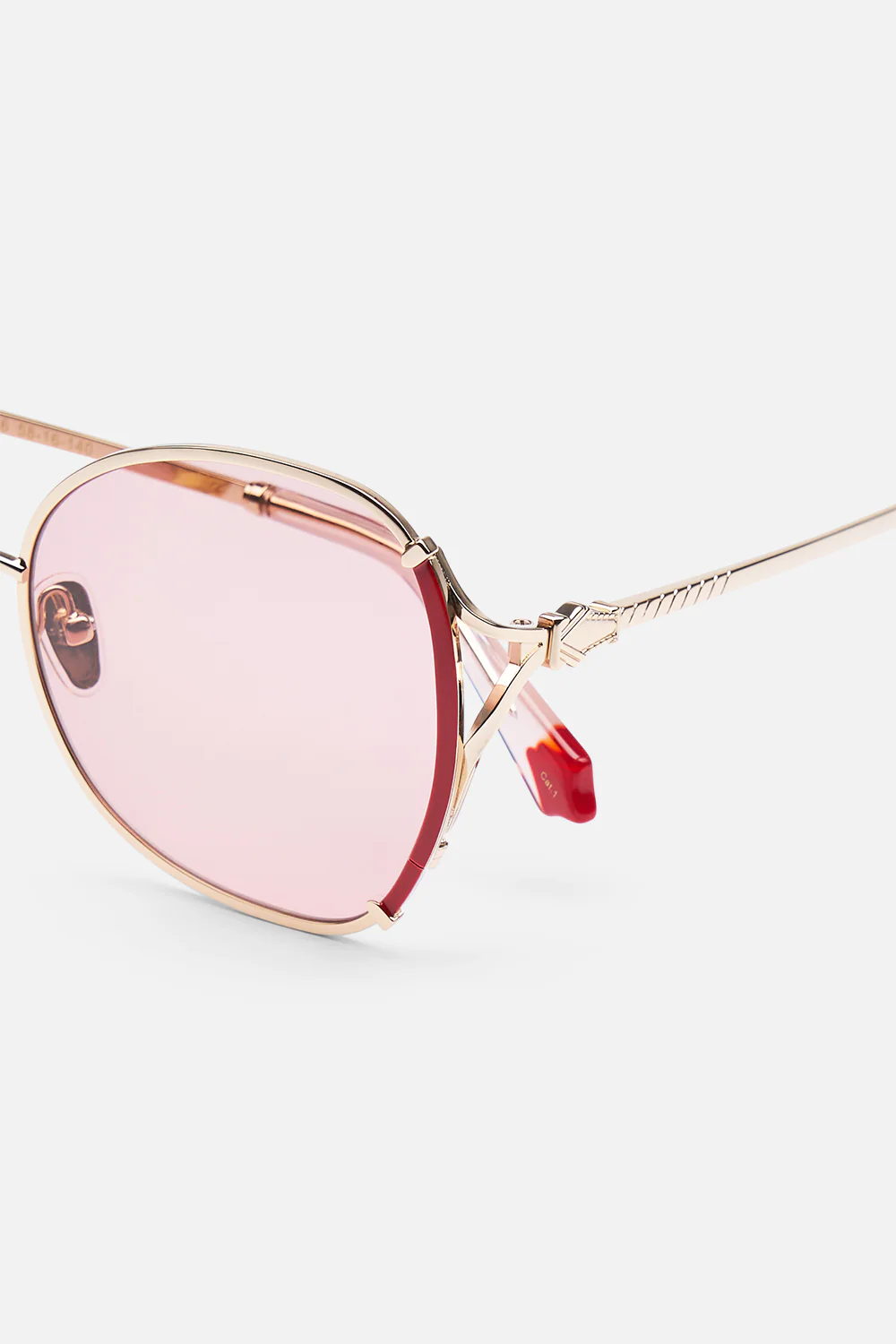 LADY LIBERTINE SUNGLASSES GOLD / BURGUNDY - Image 3